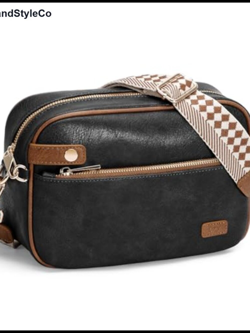 Women's Vegan Leather Small Crossbody Bag with Detachable Strap Anti-Theft